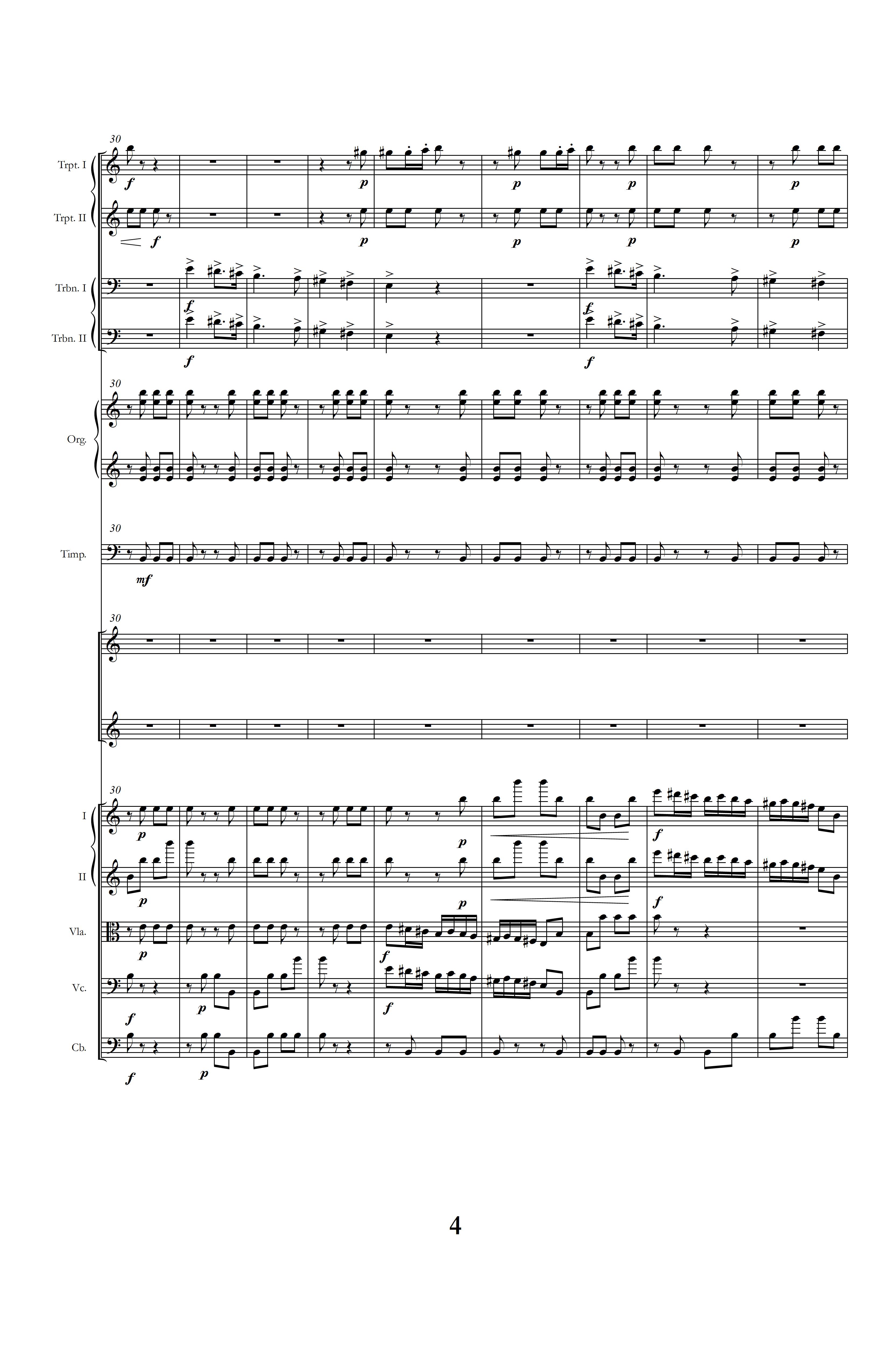 "Joy to the World! (ANTIOCH)" score, page four