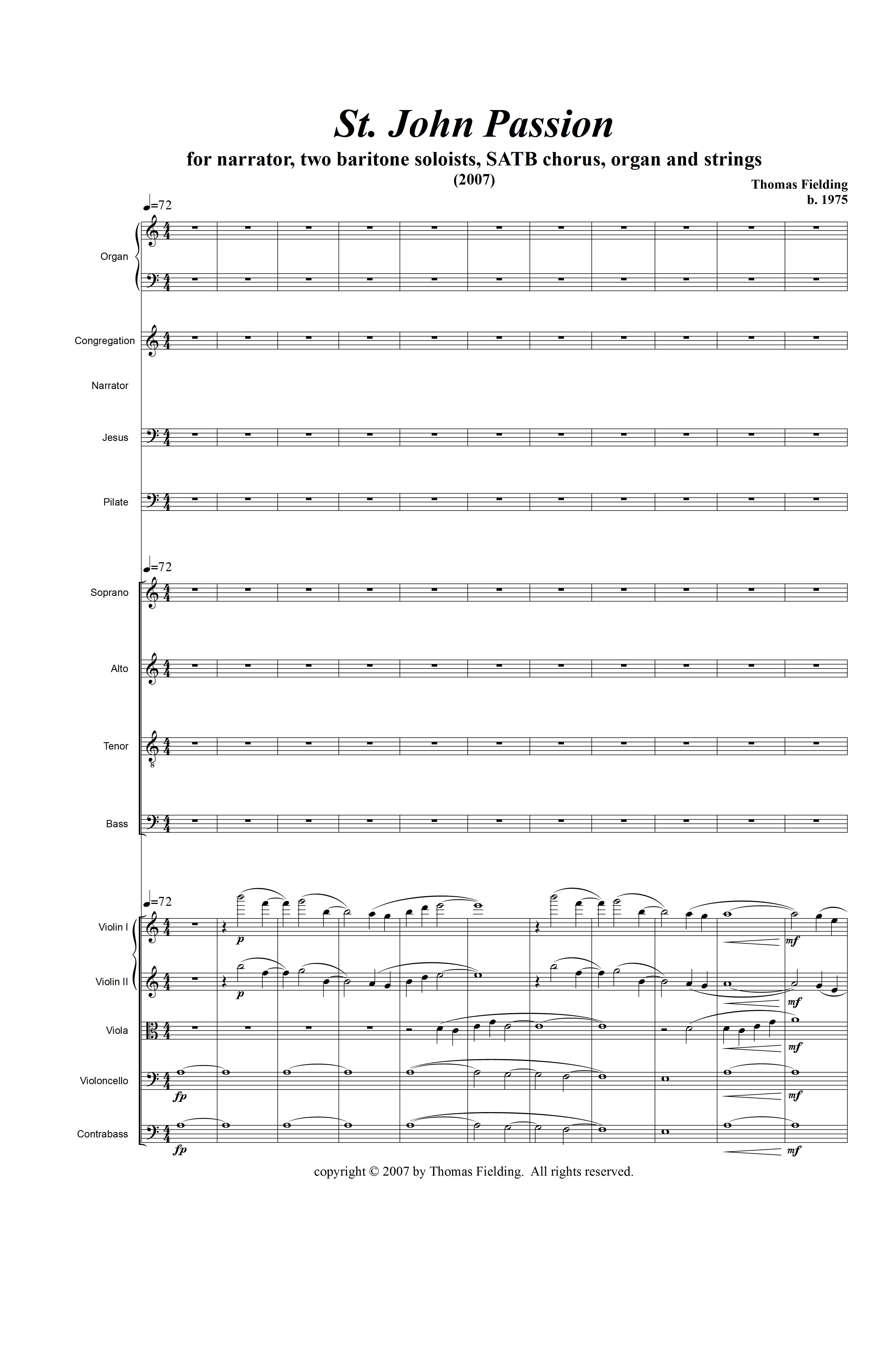 JohnPassion page one