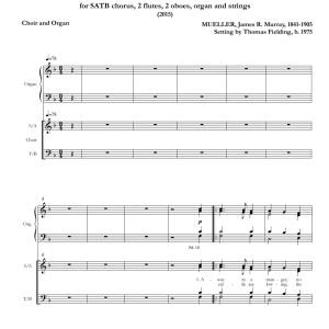 away in a manger choir and organ