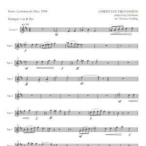 4. paschal alleluia (satb, congregation, organ, brass quintet, timpani) full score
